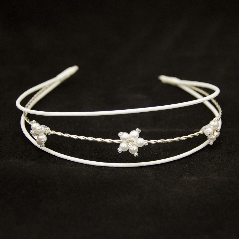 Kopfschmuck / Haarreif für Kommunion