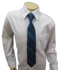 Krawatte türkis blau gemustert