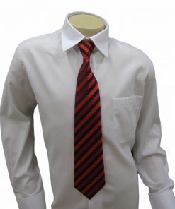 Krawatte schwarz rot gestreift