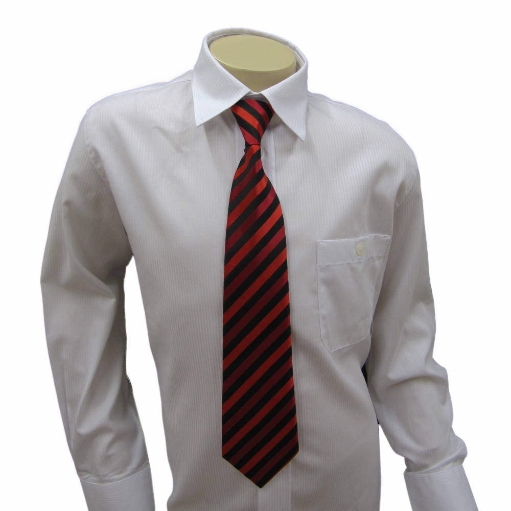 Krawatte schwarz rot gestreift