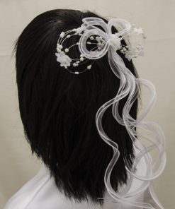 Kopfschmuck Kommunion Hinterkopfgesteck #012
