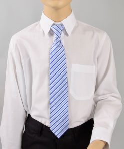 Kinderkrawatte blau gestreift